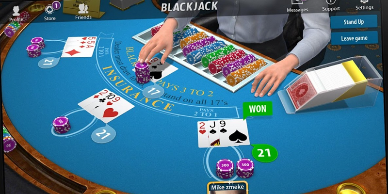 Cách chơi Blackjack trực tuyến 